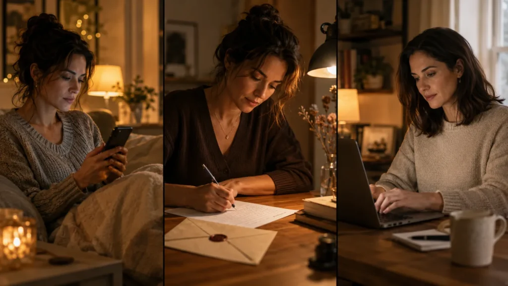 Handwritten Letters, Typed Letters, or Unsent Texts: Which Format Is Right for You?