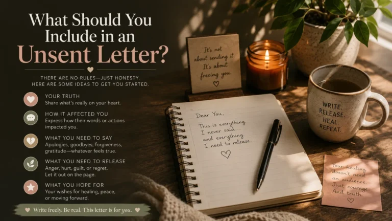 What Should You Include in an Unsent Letter?
