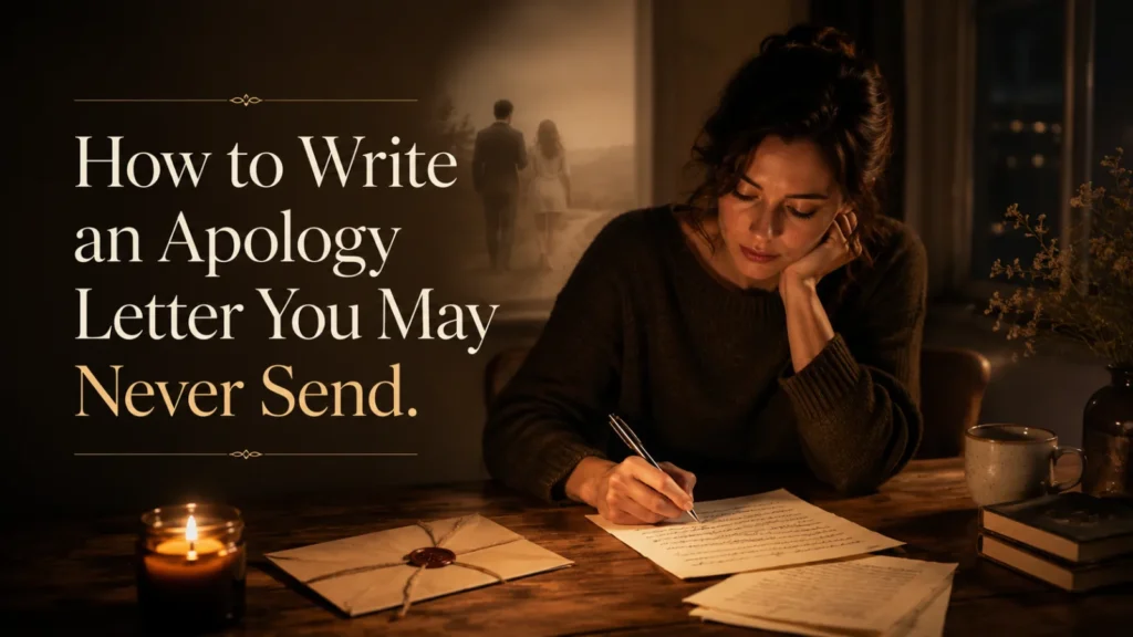 How to Write an Apology Letter You May Never Send