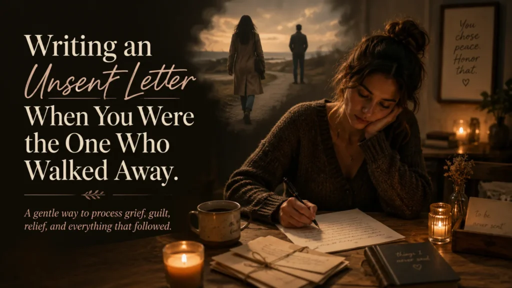 Writing an Unsent Letter When You Were the One Who Walked Away