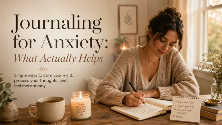 Journaling for Anxiety: What Actually Helps
