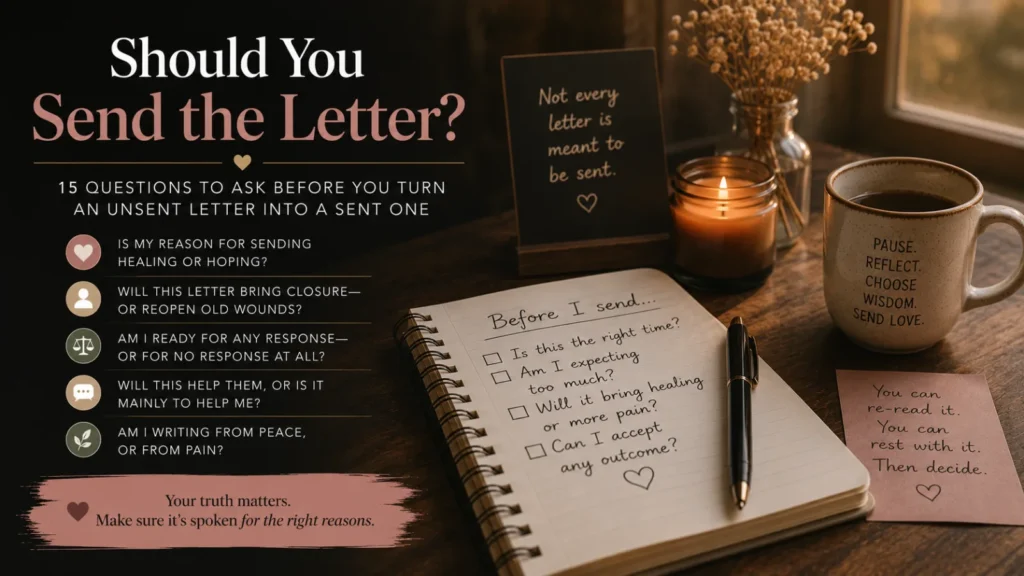 Should You Send the Letter? 15 Questions to Ask Before You Turn an Unsent Letter Into a Sent One
