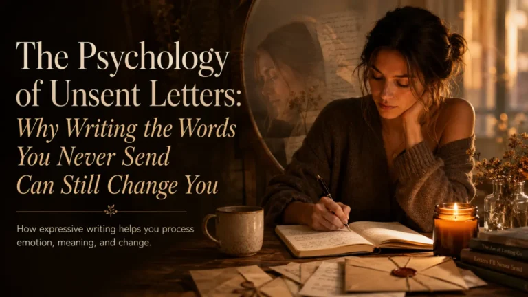 The Psychology of Unsent Letters
