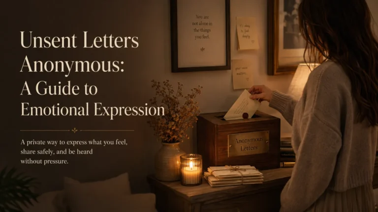 Unsent Letters Anonymous: A Guide to Emotional Expression