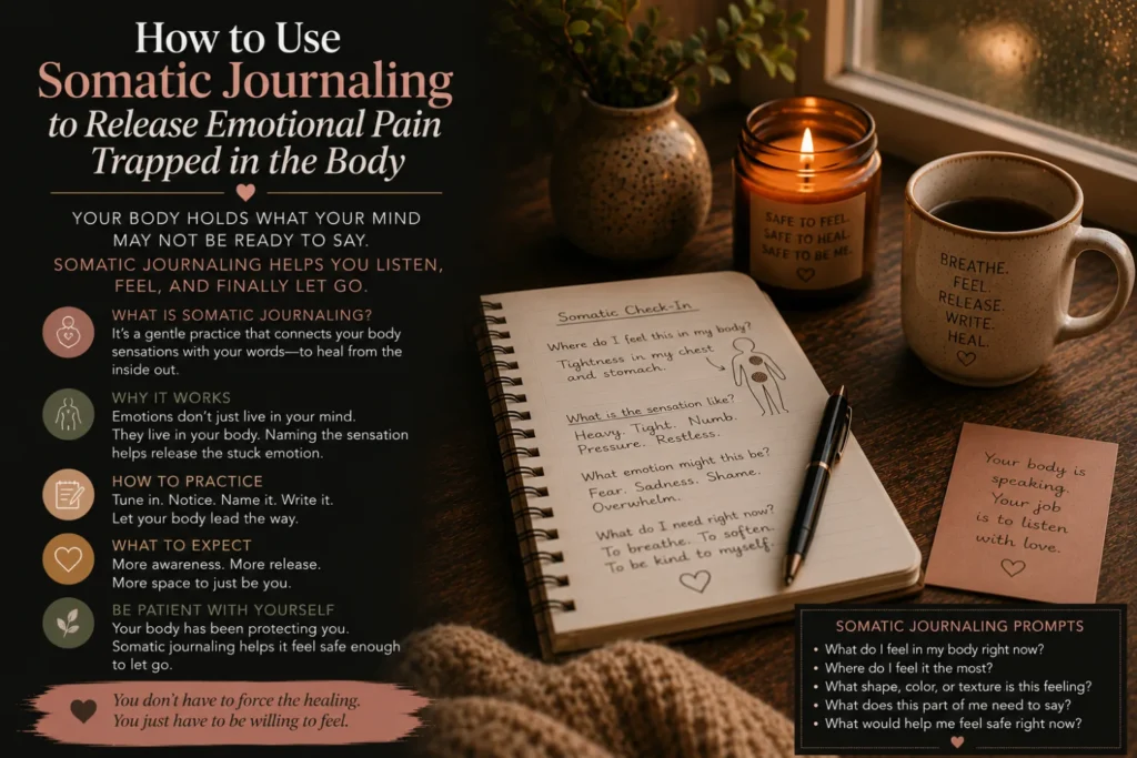 How to Use Somatic Journaling to Release Emotional Pain Trapped in the Body