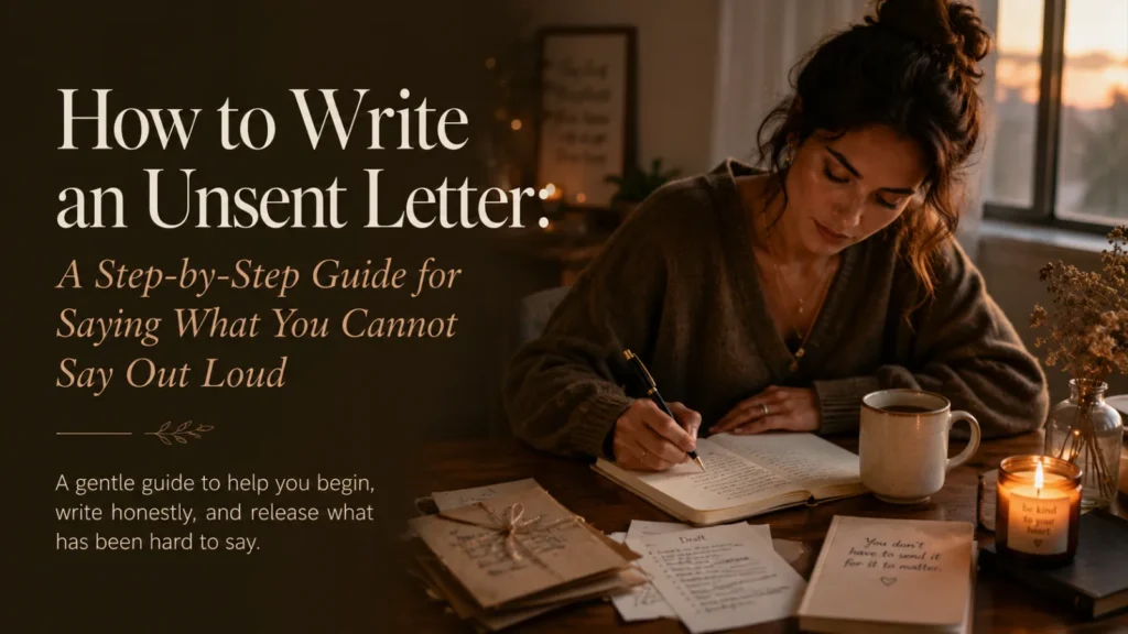 How to Write an Unsent Letter: A Step-by-Step Guide for Saying What You Cannot Say Out Loud