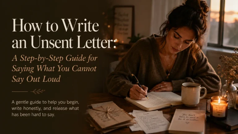 How to Write an Unsent Letter: A Step-by-Step Guide for Saying What You Cannot Say Out Loud